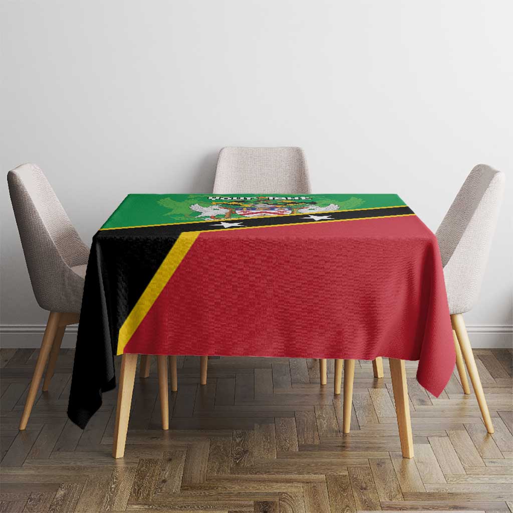 Personalized Saint Kitts And Nevis Tablecloth Country Above Self - Wonder Print Shop