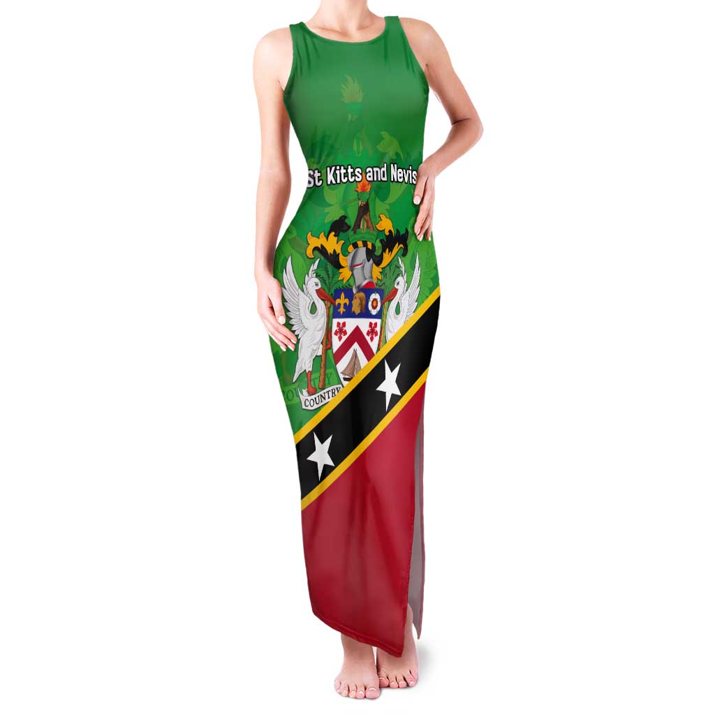 Personalized Saint Kitts And Nevis Tank Maxi Dress Country Above Self - Wonder Print Shop