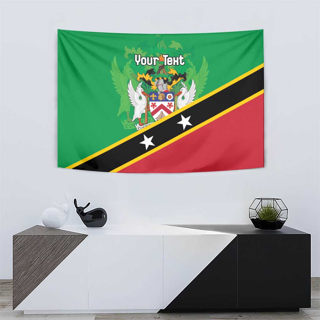 Personalized Saint Kitts And Nevis Tapestry Country Above Self - Wonder Print Shop