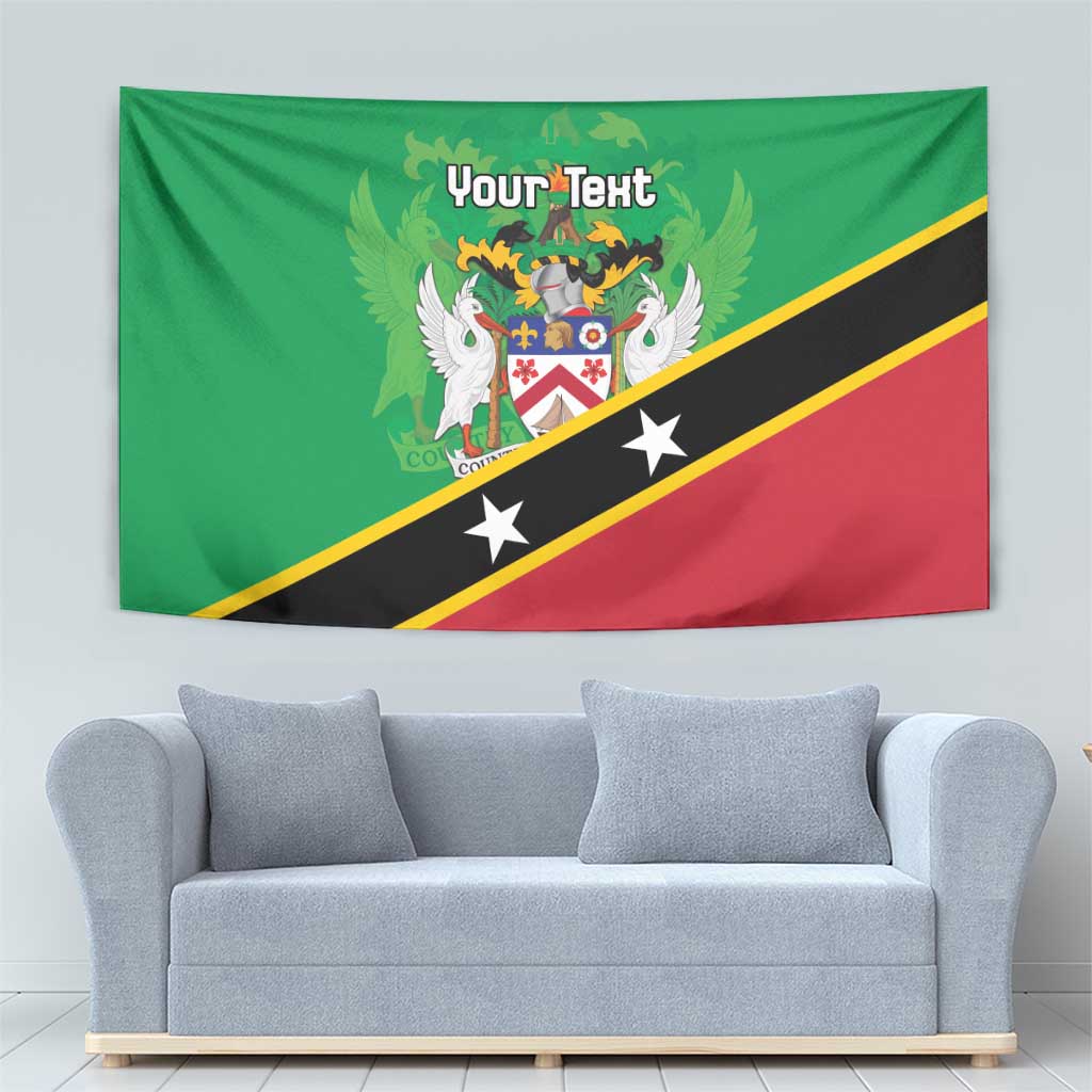 Personalized Saint Kitts And Nevis Tapestry Country Above Self - Wonder Print Shop