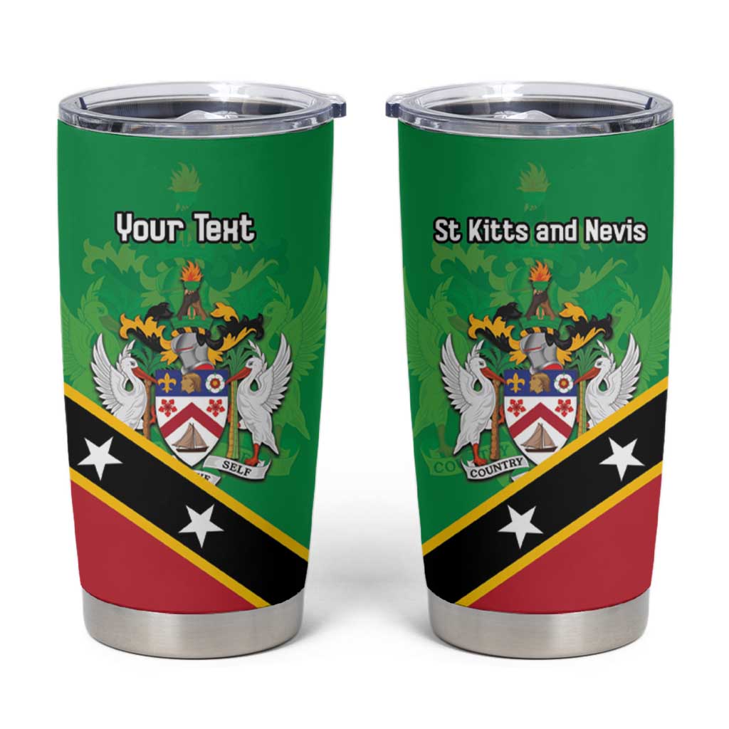 Personalized Saint Kitts And Nevis Tumbler Cup Country Above Self - Wonder Print Shop