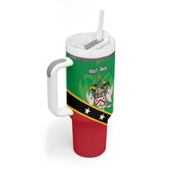 Personalized Saint Kitts And Nevis Tumbler With Handle Country Above Self - Wonder Print Shop