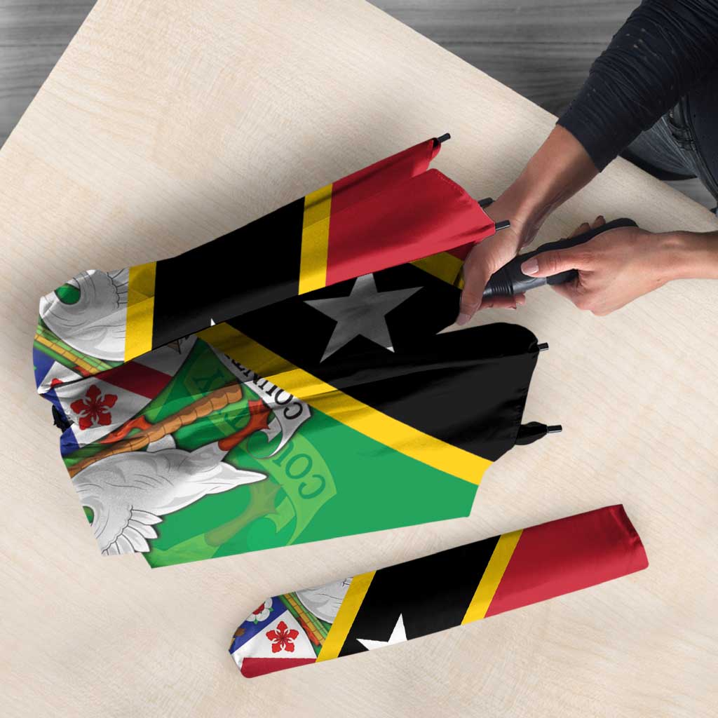 Personalized Saint Kitts And Nevis Umbrella Country Above Self - Wonder Print Shop