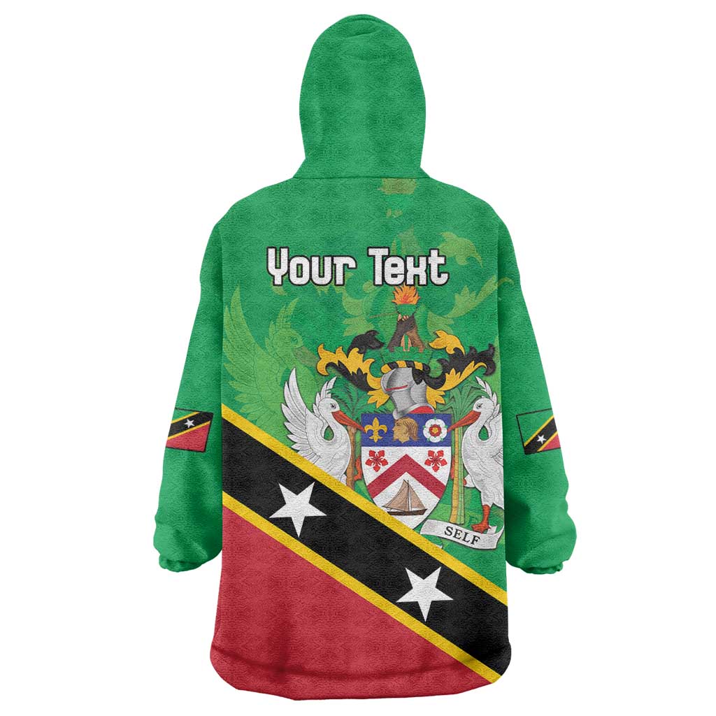 Personalized Saint Kitts And Nevis Wearable Blanket Hoodie Country Above Self - Wonder Print Shop