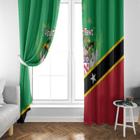 Personalized Saint Kitts And Nevis Window Curtain Country Above Self - Wonder Print Shop