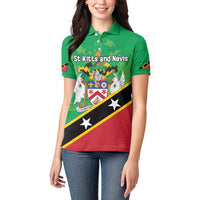 Personalized Saint Kitts And Nevis Women Polo Shirt Country Above Self - Wonder Print Shop