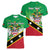 Personalized Saint Kitts And Nevis Women V-Neck T-Shirt Country Above Self - Wonder Print Shop