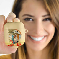 Personalized Saint Kitts And Nevis AirPods Case Brown Pelican Beach Vibe - Wonder Print Shop