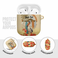 Personalized Saint Kitts And Nevis AirPods Case Brown Pelican Beach Vibe - Wonder Print Shop