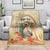 Personalized Saint Kitts And Nevis Blanket Brown Pelican Beach Vibe - Wonder Print Shop