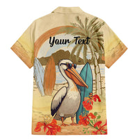 Personalized Saint Kitts And Nevis Family Matching Mermaid Dress and Hawaiian Shirt Brown Pelican Beach Vibe - Wonder Print Shop