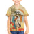Personalized Saint Kitts And Nevis Family Matching Off The Shoulder Long Sleeve Dress and Hawaiian Shirt Brown Pelican Beach Vibe - Wonder Print Shop