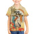 Personalized Saint Kitts And Nevis Family Matching Off Shoulder Maxi Dress and Hawaiian Shirt Brown Pelican Beach Vibe - Wonder Print Shop