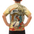 Personalized Saint Kitts And Nevis Family Matching Off Shoulder Short Dress and Hawaiian Shirt Brown Pelican Beach Vibe - Wonder Print Shop