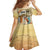 Personalized Saint Kitts And Nevis Family Matching Summer Maxi Dress and Hawaiian Shirt Brown Pelican Beach Vibe - Wonder Print Shop