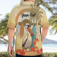 Personalized Saint Kitts And Nevis Hawaiian Shirt Brown Pelican Beach Vibe - Wonder Print Shop