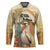 Personalized Saint Kitts And Nevis Hockey Jersey Brown Pelican Beach Vibe - Wonder Print Shop