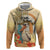 Personalized Saint Kitts And Nevis Hoodie Brown Pelican Beach Vibe - Wonder Print Shop