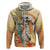 Personalized Saint Kitts And Nevis Hoodie Brown Pelican Beach Vibe - Wonder Print Shop