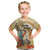 Personalized Saint Kitts And Nevis Kid T Shirt Brown Pelican Beach Vibe - Wonder Print Shop