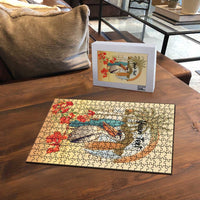 Personalized Saint Kitts And Nevis Puzzle Brown Pelican Beach Vibe - Wonder Print Shop