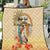 Personalized Saint Kitts And Nevis Quilt Brown Pelican Beach Vibe - Wonder Print Shop