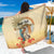 Personalized Saint Kitts And Nevis Sarong Brown Pelican Beach Vibe - Wonder Print Shop