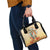 Personalized Saint Kitts And Nevis Shoulder Handbag Brown Pelican Beach Vibe - Wonder Print Shop