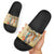 Personalized Saint Kitts And Nevis Slide Sandals Brown Pelican Beach Vibe - Wonder Print Shop
