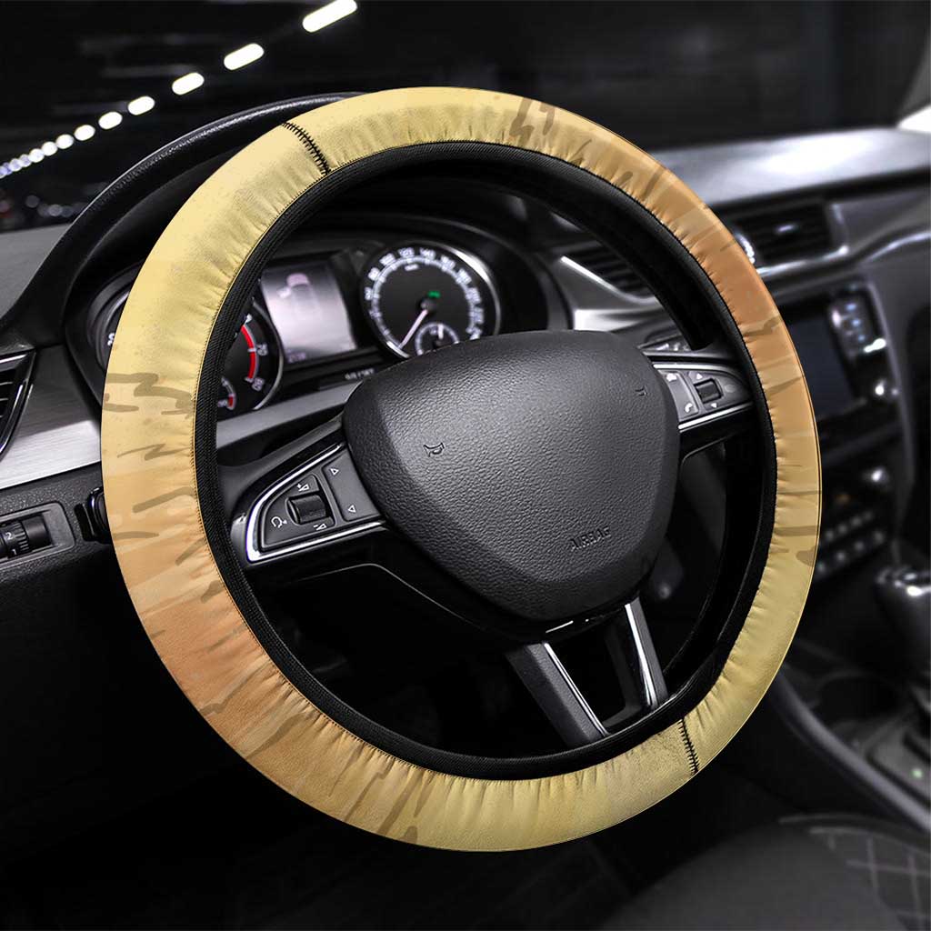 Saint Kitts And Nevis Steering Wheel Cover Brown Pelican Beach Vibe - Wonder Print Shop