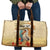 Personalized Saint Kitts And Nevis Travel Bag Brown Pelican Beach Vibe - Wonder Print Shop