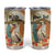 Personalized Saint Kitts And Nevis Tumbler Cup Brown Pelican Beach Vibe - Wonder Print Shop