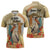 Personalized Saint Kitts And Nevis Zipper Polo Shirt Brown Pelican Beach Vibe - Wonder Print Shop