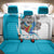 Personalized Honduras Independence Day Back Car Seat Cover Scarlet Macaw With Coat Of Arms LT18