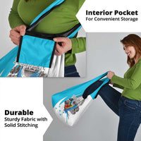 Personalized Honduras Independence Day Grocery Bag Scarlet Macaw With Coat Of Arms LT18