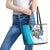 Personalized Honduras Independence Day Leather Tote Bag Scarlet Macaw With Coat Of Arms LT18