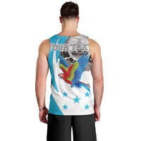 Personalized Honduras Independence Day Men Tank Top Scarlet Macaw With Coat Of Arms LT18