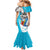 Personalized Honduras Independence Day Mermaid Dress Scarlet Macaw With Coat Of Arms LT18