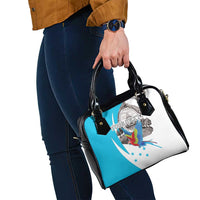 Personalized Honduras Independence Day Shoulder Handbag Scarlet Macaw With Coat Of Arms LT18