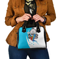 Personalized Honduras Independence Day Shoulder Handbag Scarlet Macaw With Coat Of Arms LT18