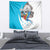 Personalized Honduras Independence Day Tapestry Scarlet Macaw With Coat Of Arms LT18
