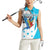 Personalized Honduras Independence Day Women Sleeveless Polo Shirt Scarlet Macaw With Coat Of Arms LT18