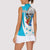 Personalized Honduras Independence Day Women Sleeveless Polo Shirt Scarlet Macaw With Coat Of Arms LT18