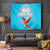Custom Honduras Independence Day Tapestry Scarlet Macaw With Orchid Flower - Wonder Print Shop