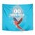 Custom Honduras Independence Day Tapestry Scarlet Macaw With Orchid Flower - Wonder Print Shop
