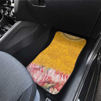 Africa Dashiki Car Mats King Protea Floral Motif Patterns - Wonder Print Shop