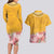 Africa Dashiki Couples Matching Long Sleeve Bodycon Dress and Hawaiian Shirt King Protea Floral Motif Patterns - Wonder Print Shop
