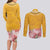 Africa Dashiki Couples Matching Long Sleeve Bodycon Dress and Long Sleeve Button Shirt King Protea Floral Motif Patterns - Wonder Print Shop