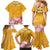 Africa Dashiki Family Matching Mermaid Dress and Hawaiian Shirt King Protea Floral Motif Patterns - Wonder Print Shop