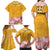 Africa Dashiki Family Matching Off Shoulder Maxi Dress and Hawaiian Shirt King Protea Floral Motif Patterns - Wonder Print Shop